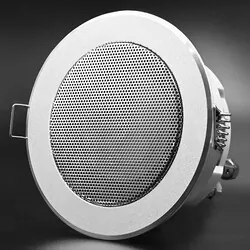 Głośnik sufitowy Qoltec wodoodporny RMS 15W 8 Ohm Srebrny