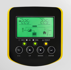 Hybrydowy inwerter solarny Qoltec Off-Grid 2.5kVA 2.5kW 100A MPPT LCD BMS SINUS