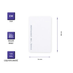 Karta zbliżeniowa Qoltec EM 125 kHz 10szt.