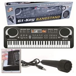 Keyboard pianino elektryczne dla dzieci 61 klawiszy   mikrofon