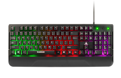 Klawiatura gamingowa Kruger&amp;Matz Warrior GK-80 LED RGB  + mysz gamingowa + mata podświetlana