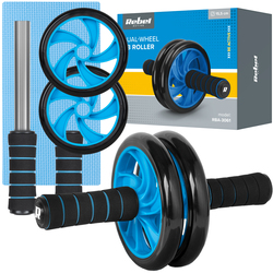 Kółko podwójne roller do ćwiczeń mięśni brzucha AB REBEL ACTIVE Wheel AB-2