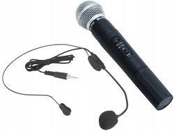 Kompaktowy system 2 mikrofonów bezprzewodowych nagłowny i dynamiczny Blow PRM903