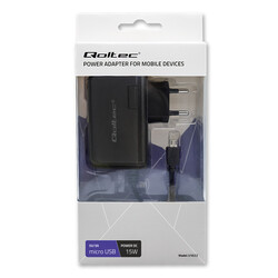 Ładowarka sieciowa Qoltec 15W 5V 3A micro USB