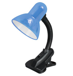 Lampka biurkowa z klipsem E27 Esperanza PROCYON - niebieska