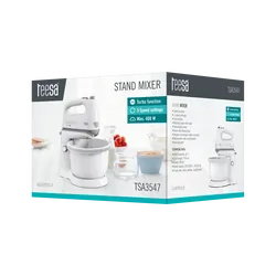 Mikser kuchenny ręczny z misa obrotową Teesa 400W