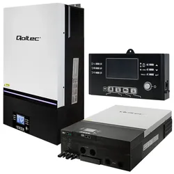 Modularny hybrydowy inwerter solarny Qoltec Off-Grid 8kW 120A 48V MPPT Sinus