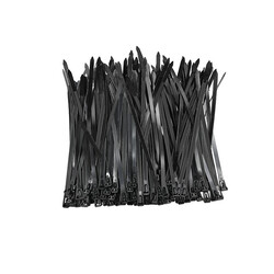 Opaski zaciskowe wielorazowego użytku trytytki odpinane 4.8x200mm 100 szt. czarne