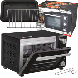 Piekarnik elektryczny 22 L Adler AD 6024   blacha do pieczenia   ruszt z uchwytem