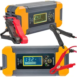 Prostownik mikroprocesorowy akumulatorowy 12V / 24V Powermat PM-PM-8T 10-etapowy LCD