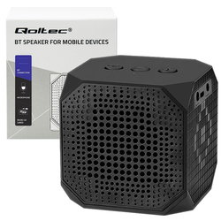 Przenośny głośnik Bluetooth 3W Qoltec Double speaker - czarny