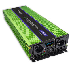 Przetwornica napięcia 3w1 UPS ładowarka akumulatorów Qoltec Monolith LCD 12V/230V 3000W/6000W Czysty Sinus