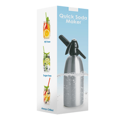 Saturator syfon do wody QUICK SODA SA-01A srebrny 1L