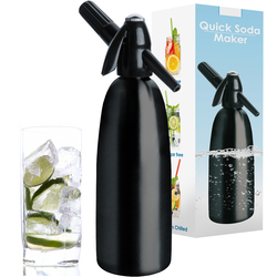 Saturator syfon do wody QUICK SODA SA-01C czarny 1L