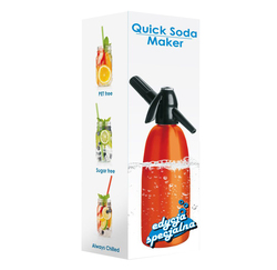 Saturator syfon do wody QUICK SODA SA-01 pomarańczowy 1L - special edition