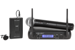 System 2 mikrofonów bezprzewodowych 1x mikrofon do ręki   1x klip Azusa WR-358LD