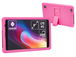 Tablet BLOW 8" PlatinumTAB8 V2 4G LTE WiFi GPS Bluetooth Android 12   różowe etui