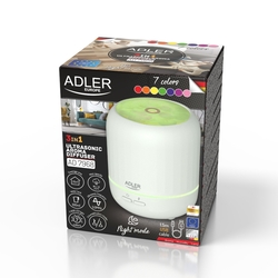 Ultradźwiękowy dyfuzor zapachowy 3w1 USB Adler AD 7968