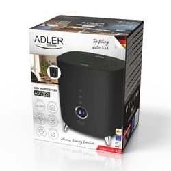 Ultradźwiękowy nawilżacz powietrza LED Adler AD 7972 - czarny
