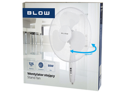 Wentylator wiatrak stojący BLOW 16"/40cm 40W oscylacja 3 prędkości 125cm