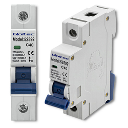 Wyłącznik nadprądowy C40 bezpiecznik AC Qoltec 1P 40A