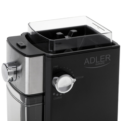 Żarnowy młynek do kawy Adler AD 4448 elektryczny z podajnikiem i regulacją stopnia mielenia kawy