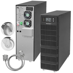 Zasilacz awaryjny UPS Qoltec Power Factor 1.0 10kVA 10000W LCD EPO USB On-line CZYSTY SINUS