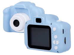 Zestaw dla dzieci kamera aparat Forever Smile SKC-100 + wodoodporny zegarek smartwatch Q19 czerwony