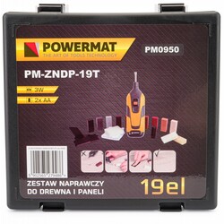 Zestaw do naprawy drewna Powermat PM-ZNDP-19T