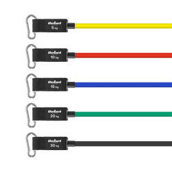 Zestaw gum oporowych do ćwiczeń - Power Tube Set, 5 gum 5-30 kg REBEL ACTIVE