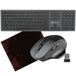 Zestaw klawiatura bezprzewodowa Bluetooth/2.4GHz NATEC DOLPHIN   mysz bezprzewodowa NATEC BLACKBIRD 2