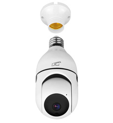 Zewnętrzna kamera obrotowa żarówka E27 Wi-Fi LTC VISION KAM34