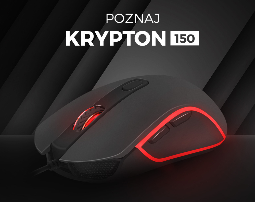 Mysz gamingowa podświetlana GENESIS KRYPTON 150 dla graczy 2400DPI