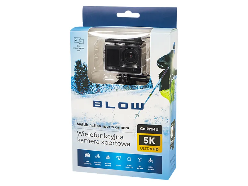 Kamera sportowa Blow ACTION CAMERA GoPro4U 11 Wi-Fi 5K + akcesoria
