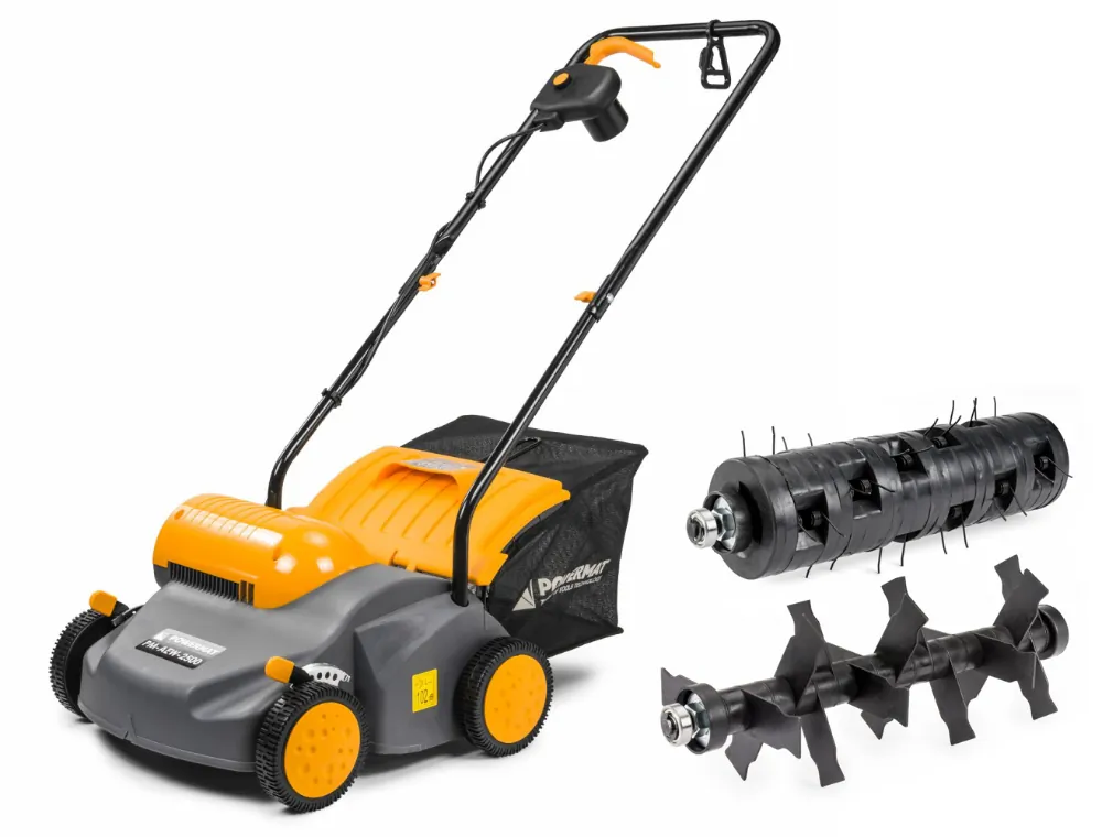 Aerator i wertykulator elektryczny 3w1 Powermat PM-AEW-2500 2500W 320mm
