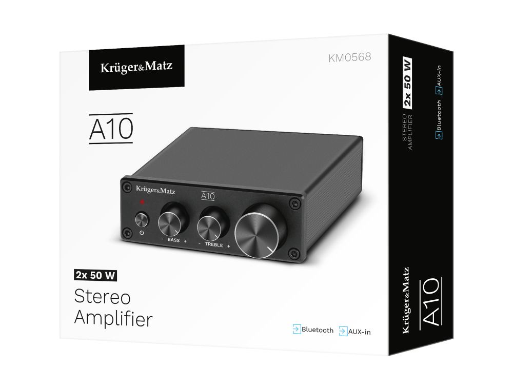 Wzmacniacz stereo Kruger&Matz model A10 Bluetooth 2x 50 W