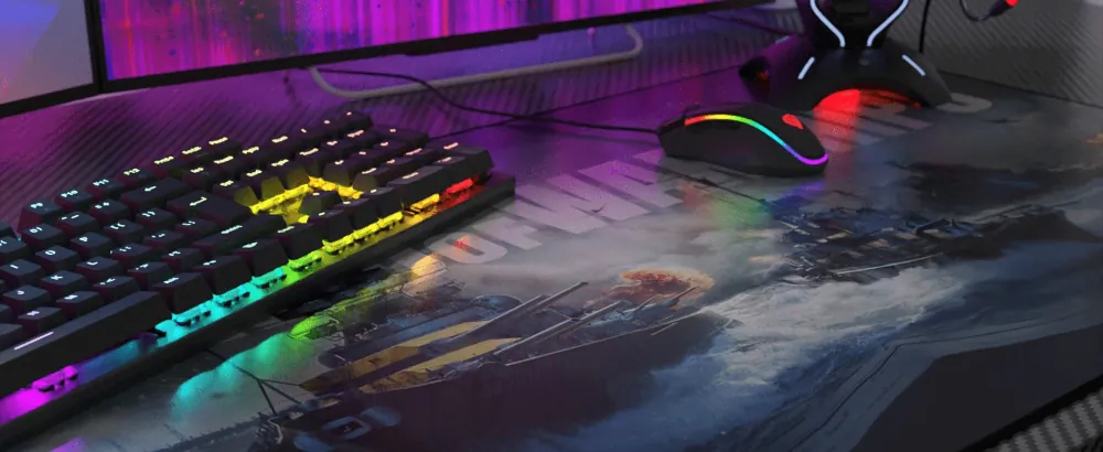 Podkładka pod mysz mata na biurko GENESIS Carbon 500 Maxi WOWS Armada 900x450mm