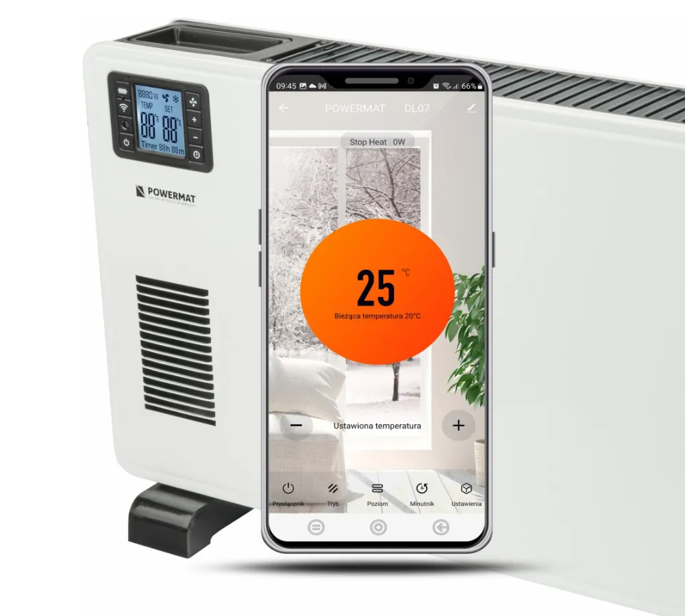 Grzejnik konwektorowy Powermat PM-GK-3500DLW + pilot