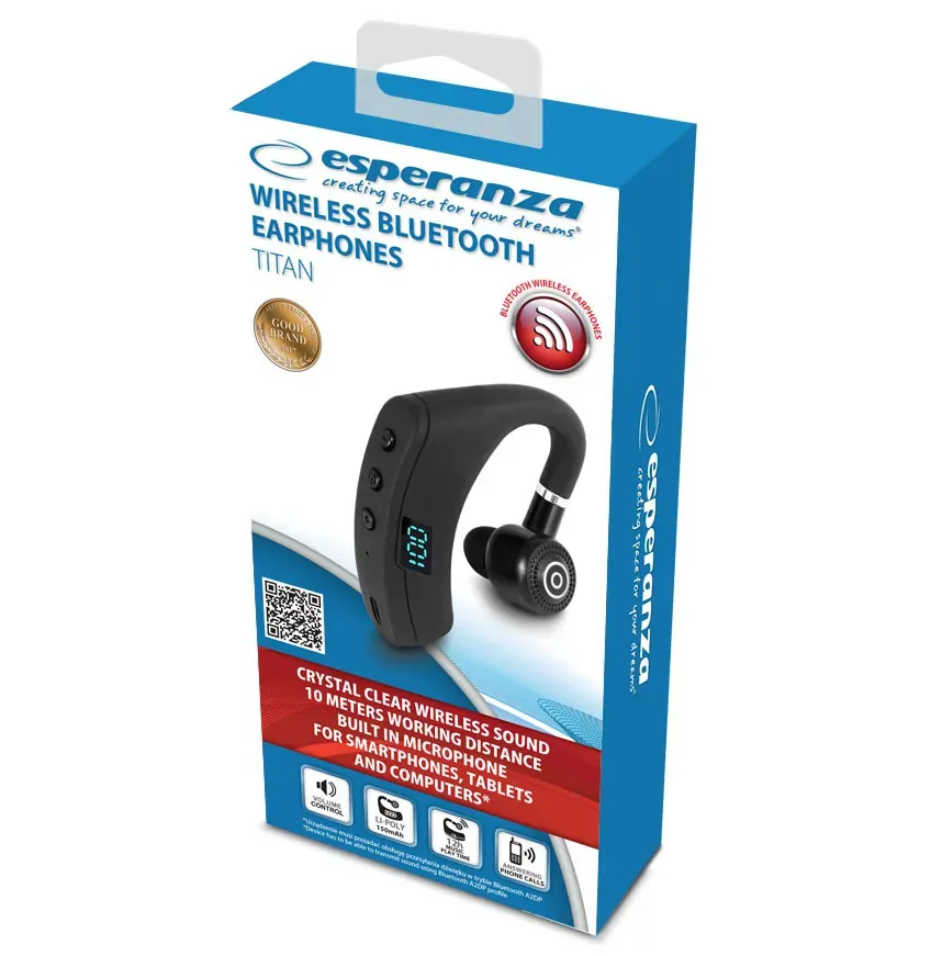 Słuchawka Bluetooth Esperanza TITAN