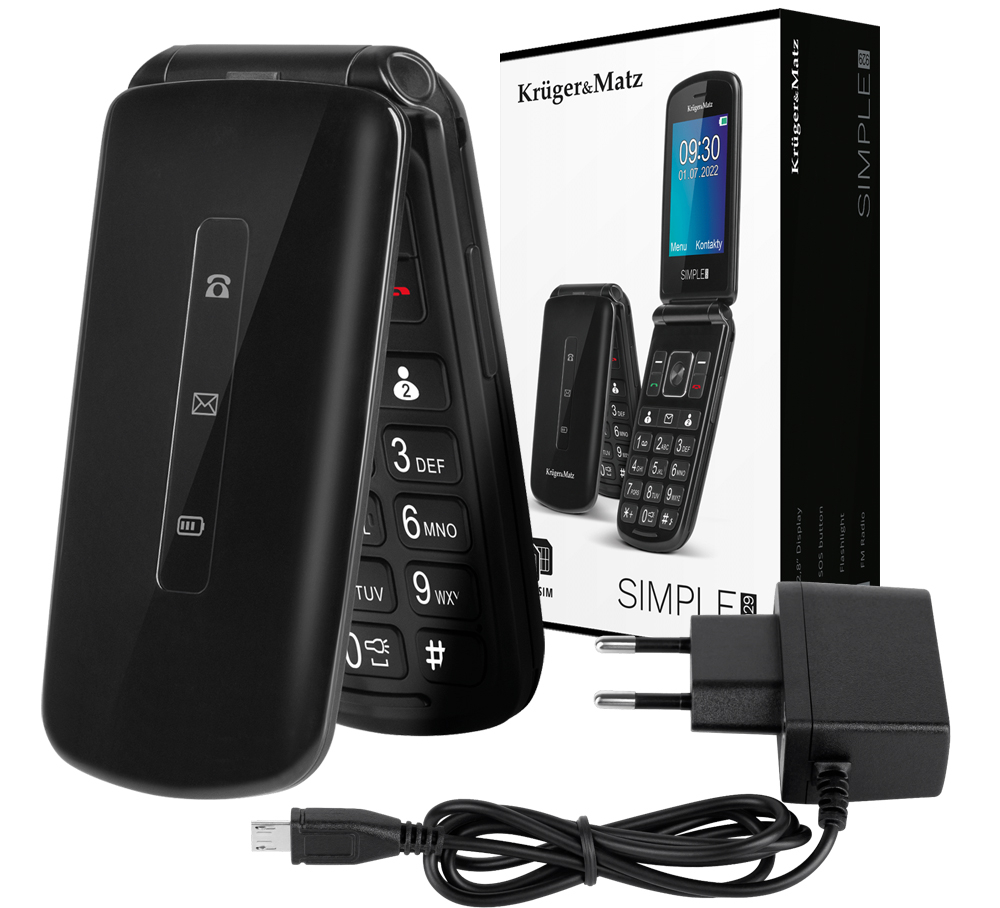 Telefon komórkowy GSM dla seniora Kruger&Matz Simple 929