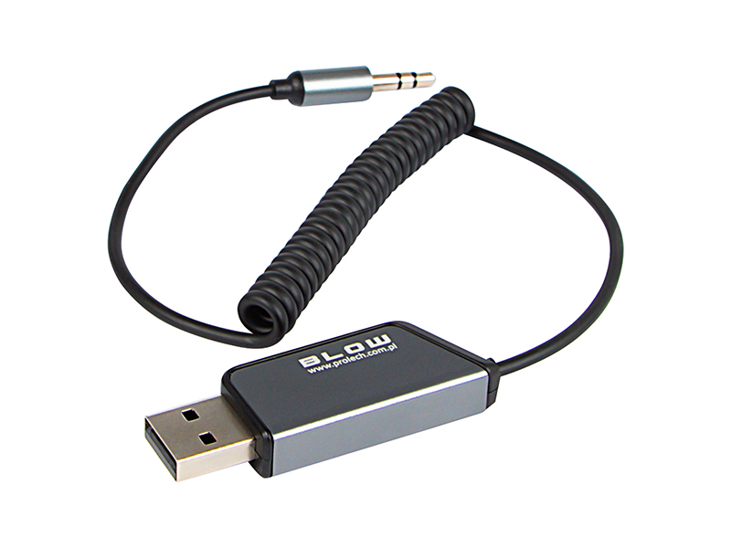 Transmiter FM z zestawem głośnomówiącym BLOW MINI Bluetooth 5.3 + AUX Cable