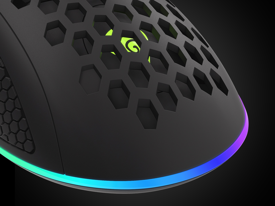 Mysz gamingowa podświetlana GENESIS KRYPTON 550 dla graczy 8000DPI RGB programowalna + soft