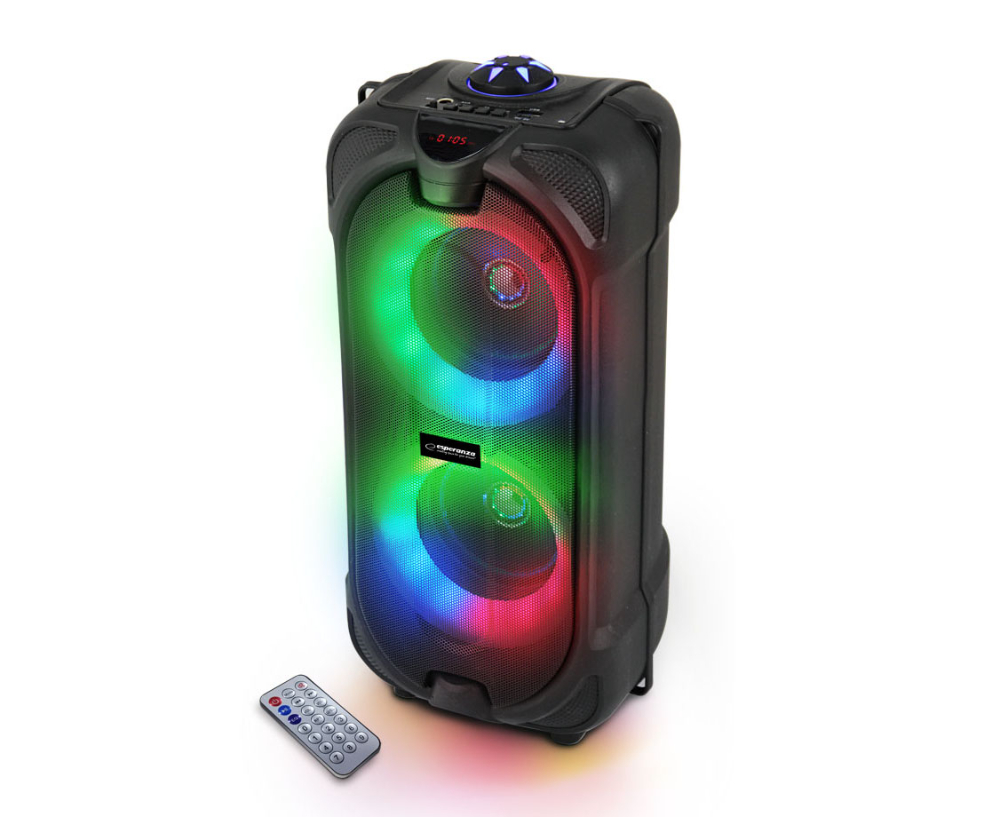 Głośnik bezprzewodowy Bluetooth Esperanza RYTHM LED RGB