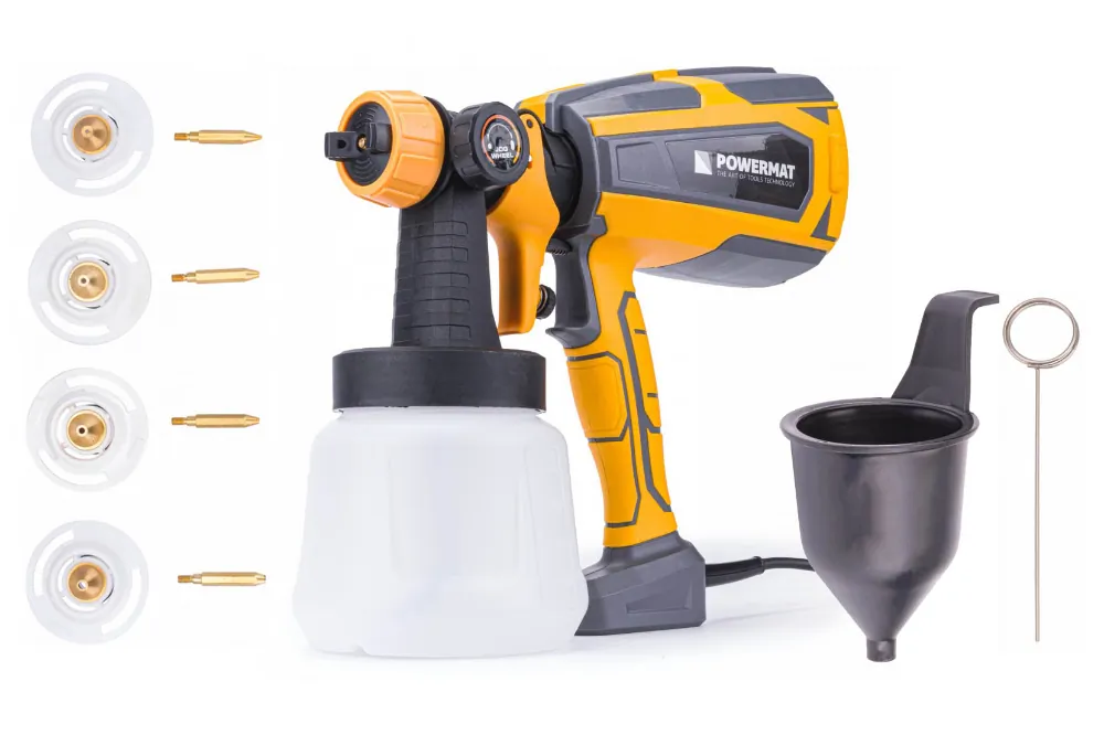 Agregat malarski pistolet do malowania 1000ml Powermat PM-PDM-600T + 4 dysze