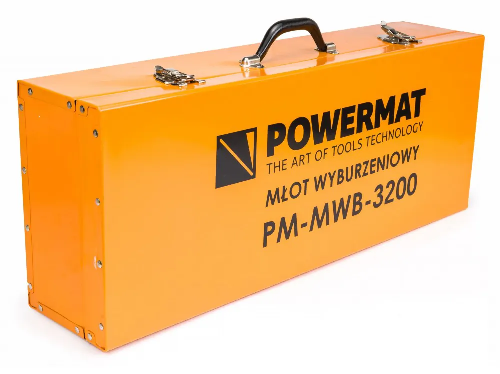 Młot udarowy wyburzeniowy SDS-HEX 50J 3200W Powermat PM-MWB-3200 + walizka