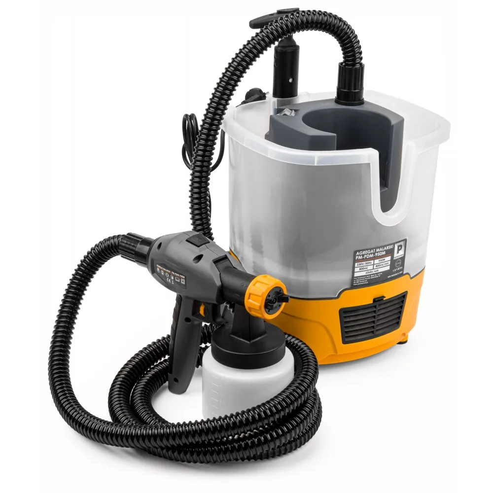 Elektryczny agregat pistolet do malowania 800ml Powermat PM-PDM-950M + 3 dysze