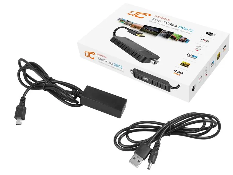 Tuner cyfrowy telewizji naziemnej DVB-T2 LTC Stick