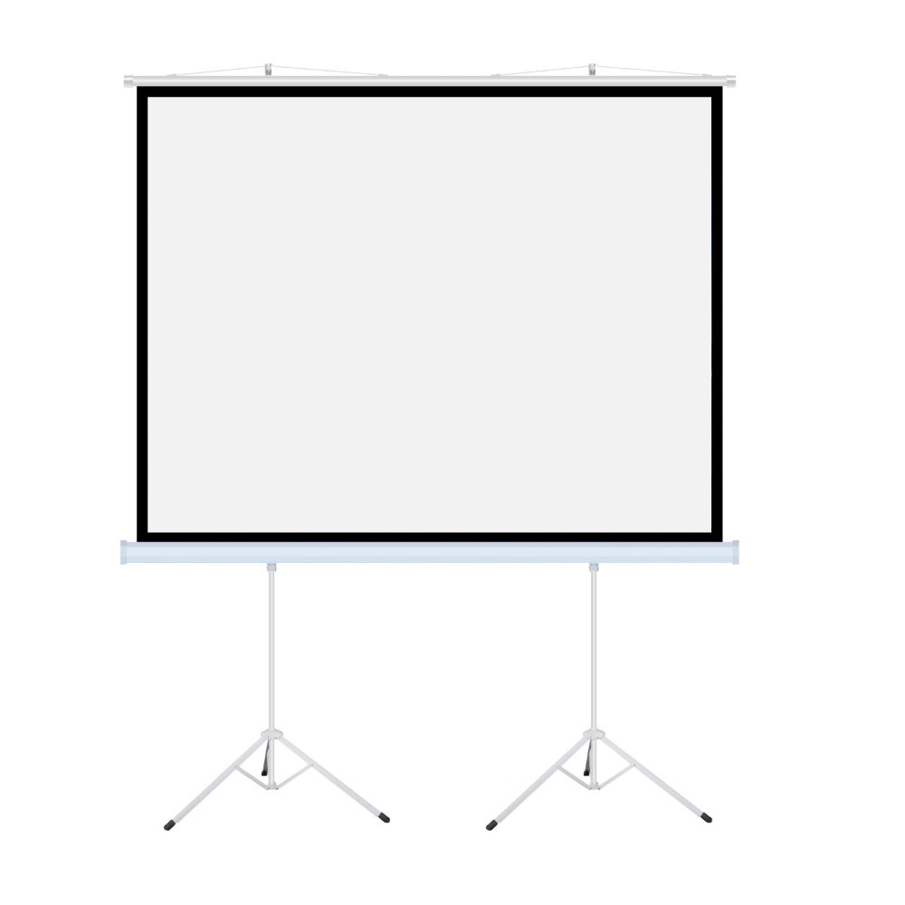 Ekran ręczny na statywie ART TA-140 1:1 140" 254x254cm podwójny tripod