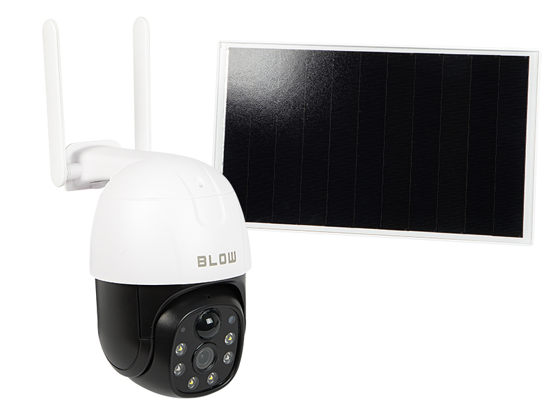 Bezprzewodowa kamera IP obrotowa 4G LTE BLOW PTZ 2MP H-392 + panel solarny