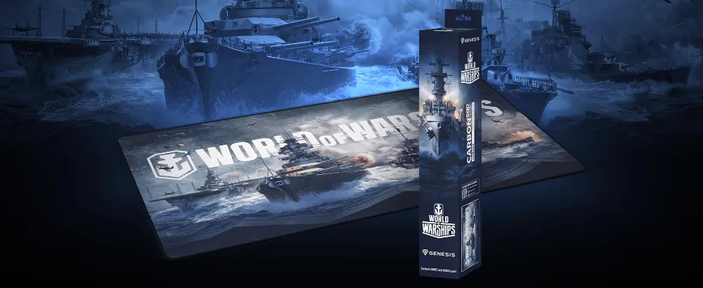 Podkładka pod mysz mata na biurko GENESIS Carbon 500 Maxi WOWS Armada 900x450mm